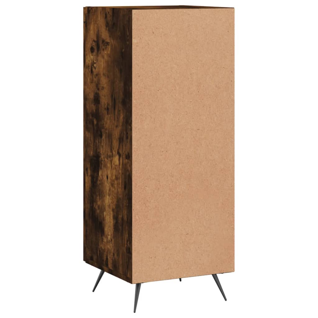 Sideboard Smoked Oak 34.5x34x90 cm Engineered Wood
