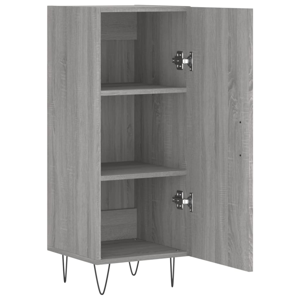 Sideboard Grey Sonoma 34.5x34x90 cm Engineered Wood
