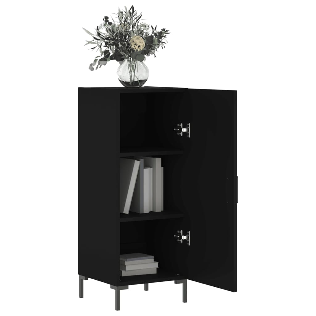 vidaXL Sideboard Black 34.5x34x90 cm Engineered Wood