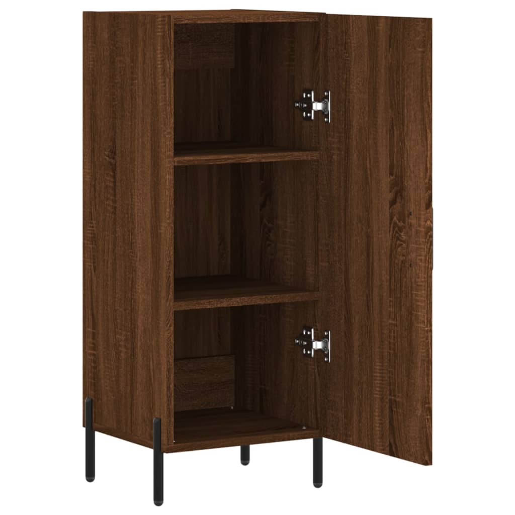 Sideboard Brown Oak 34.5x34x90 cm Engineered Wood