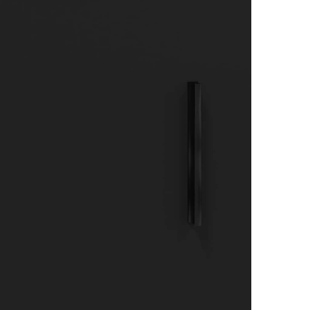 Sideboard Black 34.5x34x90 cm Engineered Wood