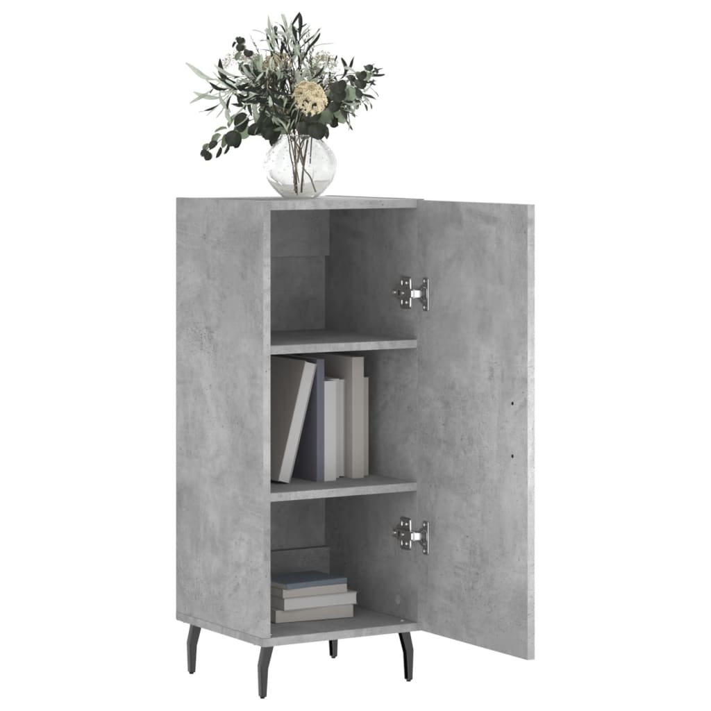 vidaXL Sideboard Concrete Grey 34.5x34x90 cm Engineered Wood