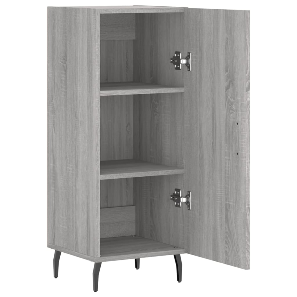 Sideboard Grey Sonoma 34.5x34x90 cm Engineered Wood