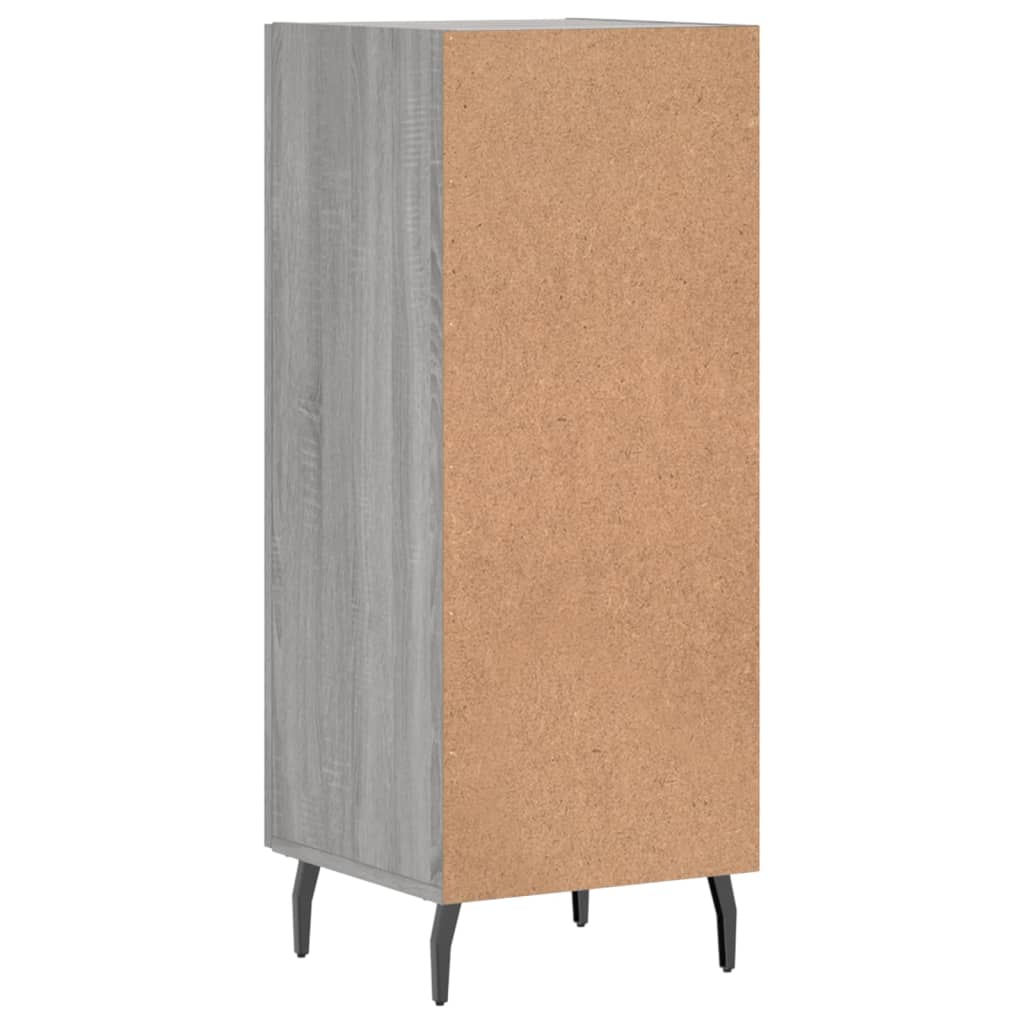 Sideboard Grey Sonoma 34.5x34x90 cm Engineered Wood