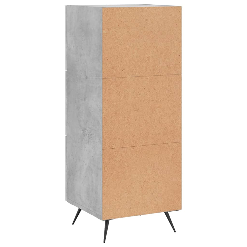Sideboard Concrete Grey 34.5x34x90 cm Engineered Wood