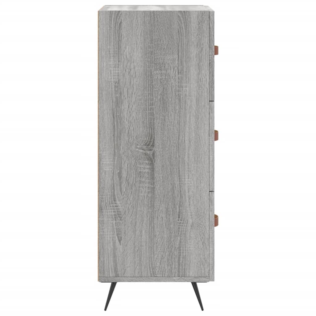 Sideboard Grey Sonoma 34.5x34x90 cm Engineered Wood
