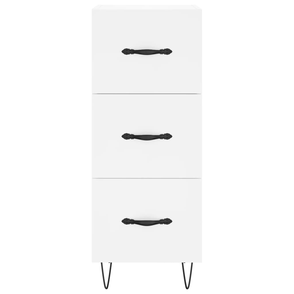 Sideboard White 34,5x34x90 cm Engineered Wood