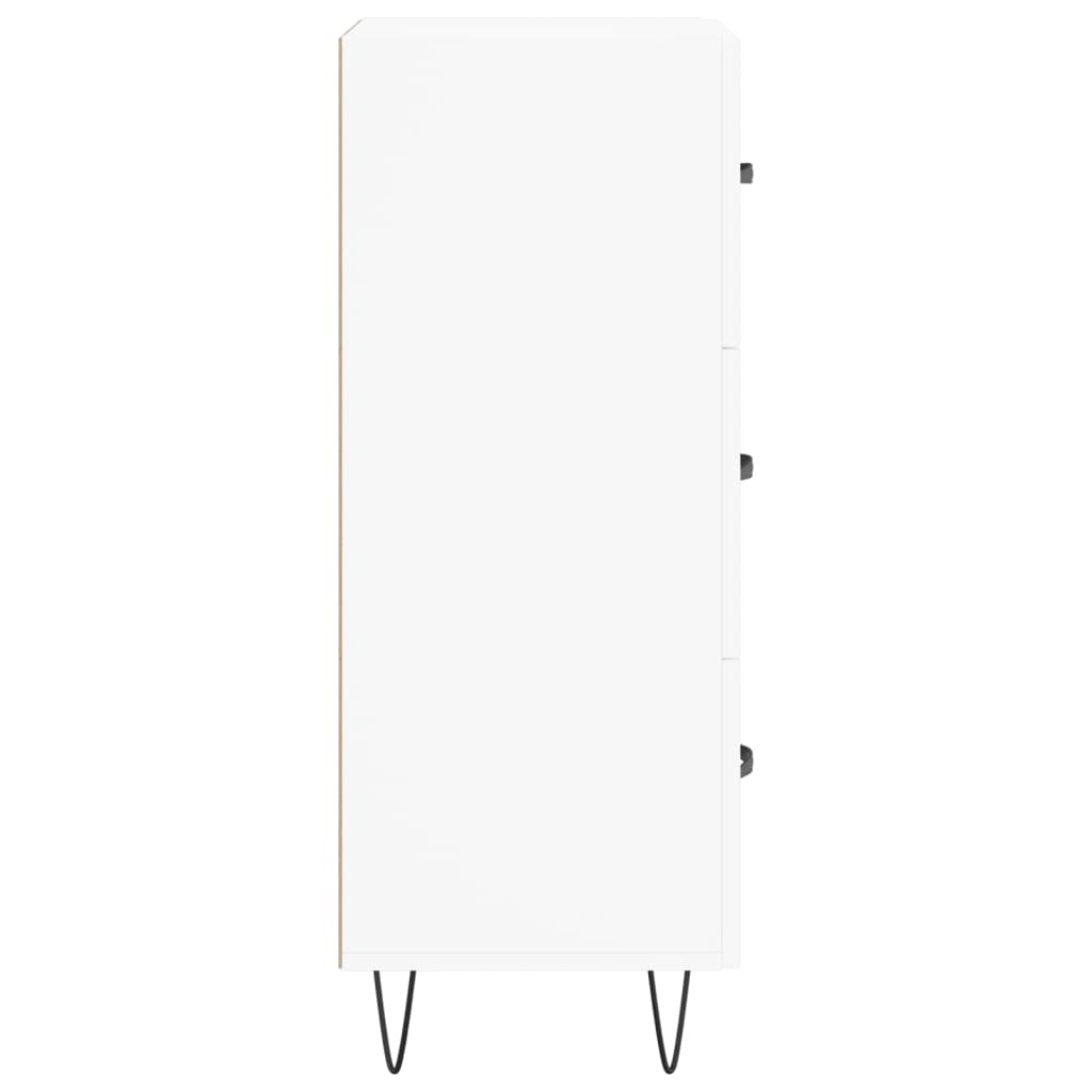 Sideboard White 34,5x34x90 cm Engineered Wood