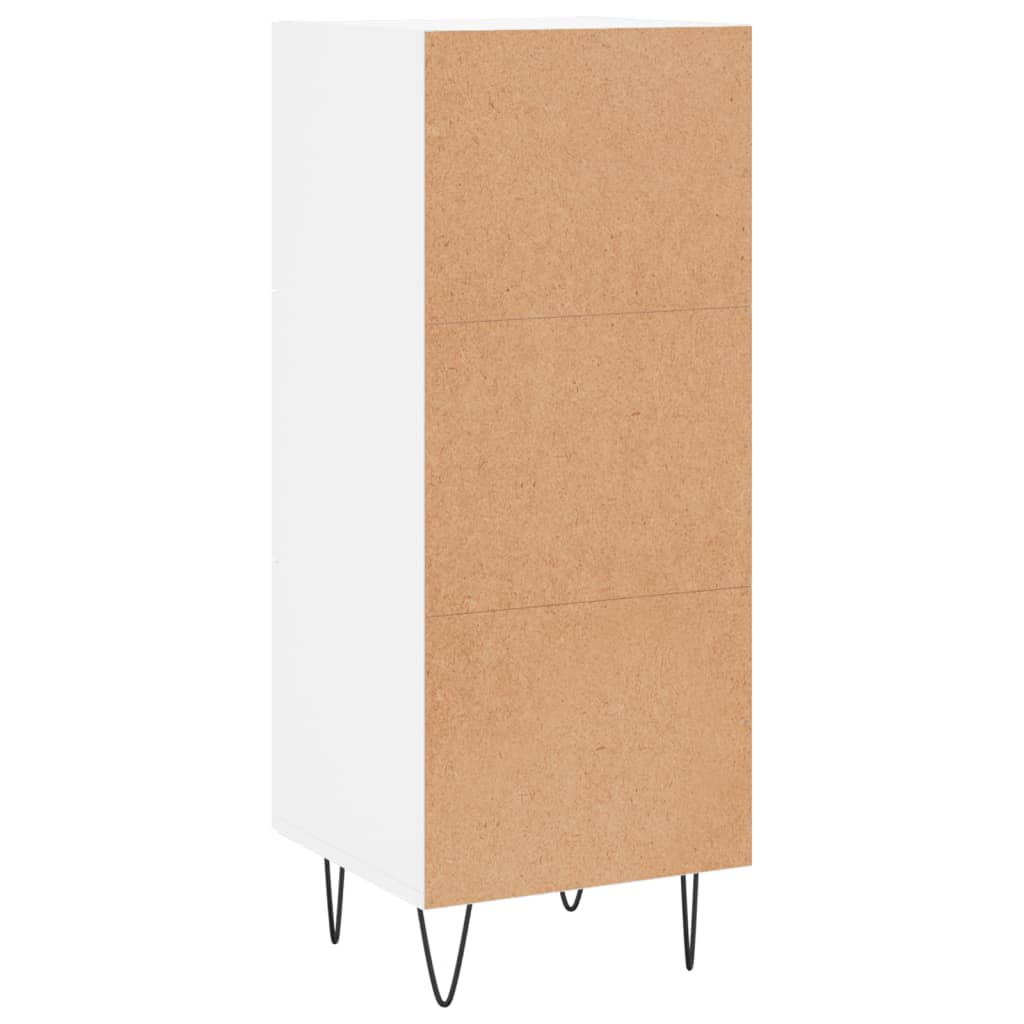 Sideboard White 34,5x34x90 cm Engineered Wood