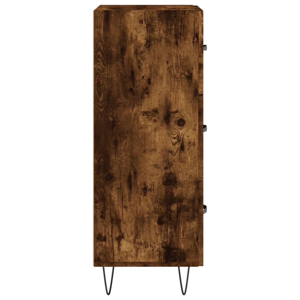Sideboard Smoked Oak 34,5x34x90 cm Engineered Wood