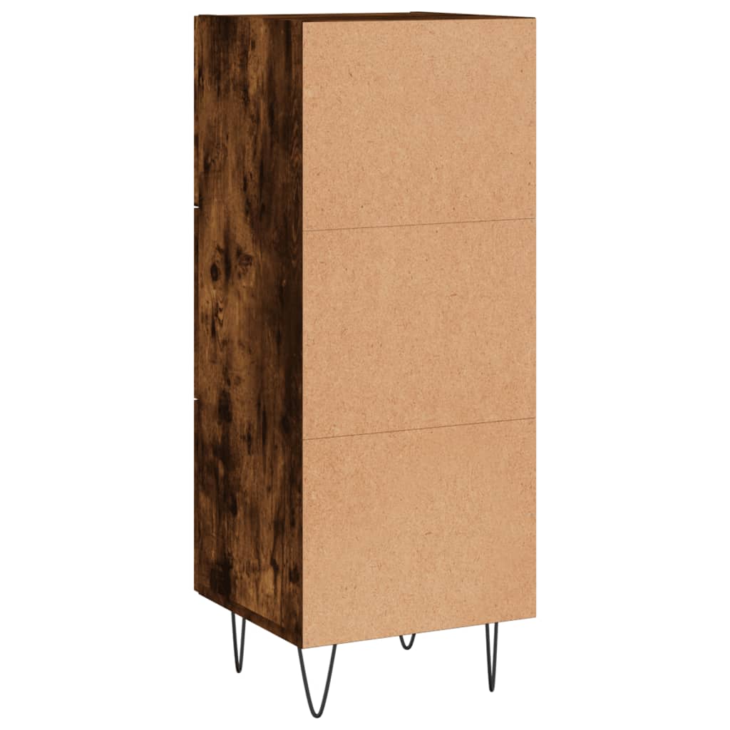 Sideboard Smoked Oak 34,5x34x90 cm Engineered Wood