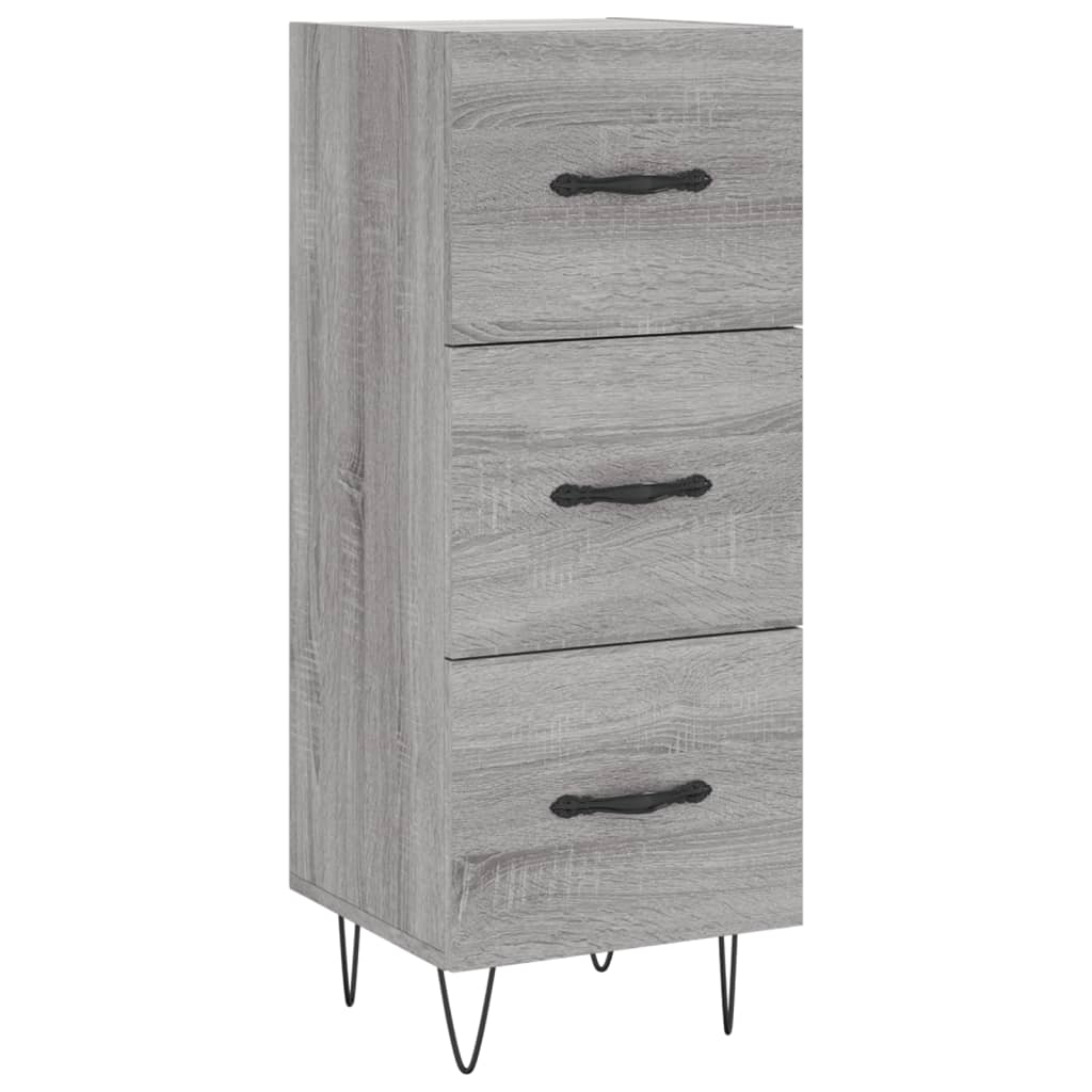 Sideboard Grey Sonoma 34,5x34x90 cm Engineered Wood