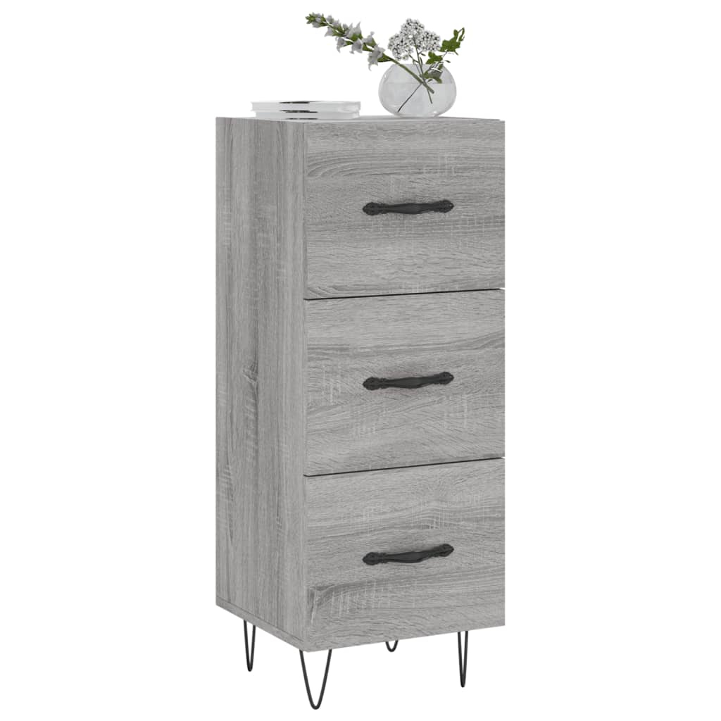 Sideboard Grey Sonoma 34,5x34x90 cm Engineered Wood
