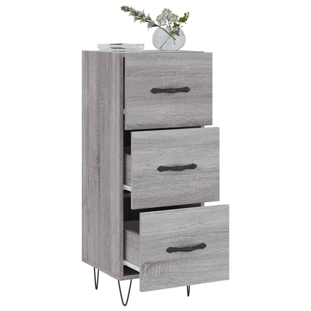 Sideboard Grey Sonoma 34,5x34x90 cm Engineered Wood