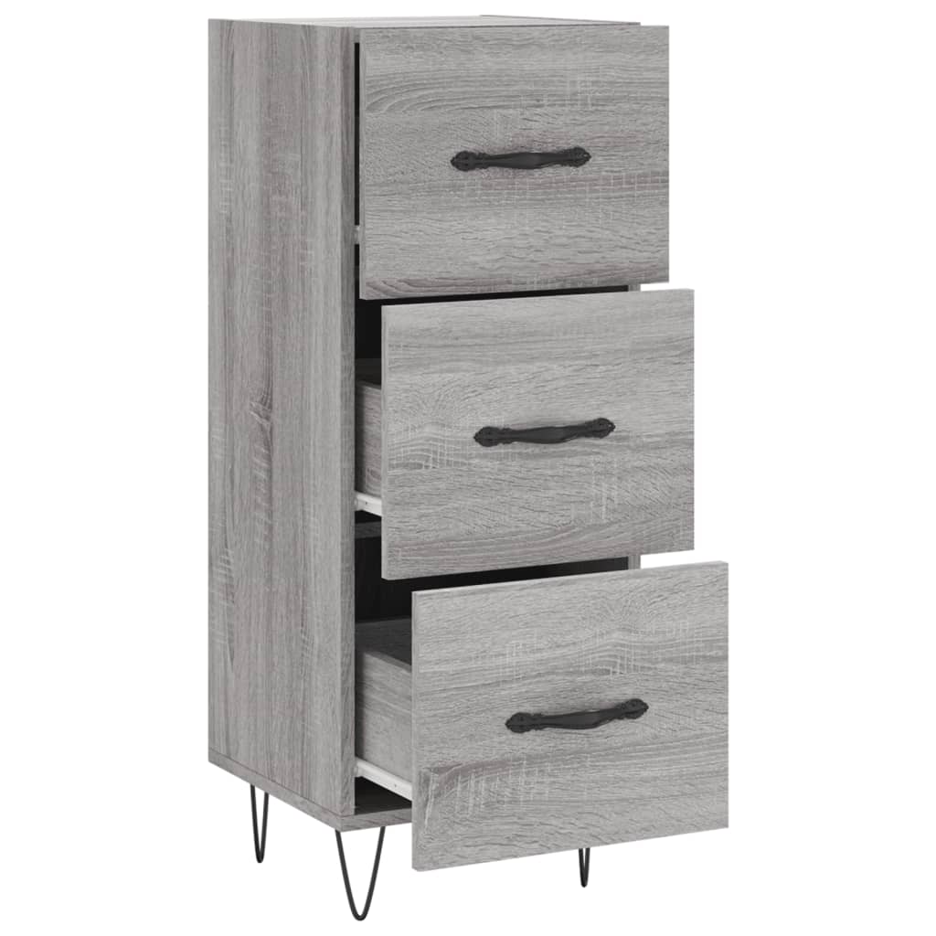 Sideboard Grey Sonoma 34,5x34x90 cm Engineered Wood