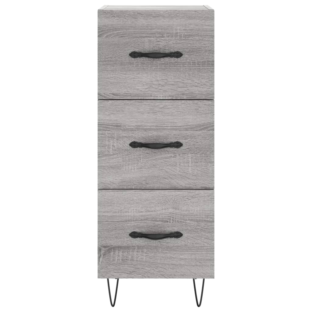 Sideboard Grey Sonoma 34,5x34x90 cm Engineered Wood