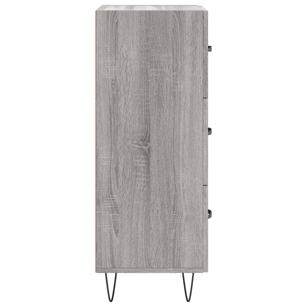 Sideboard Grey Sonoma 34,5x34x90 cm Engineered Wood