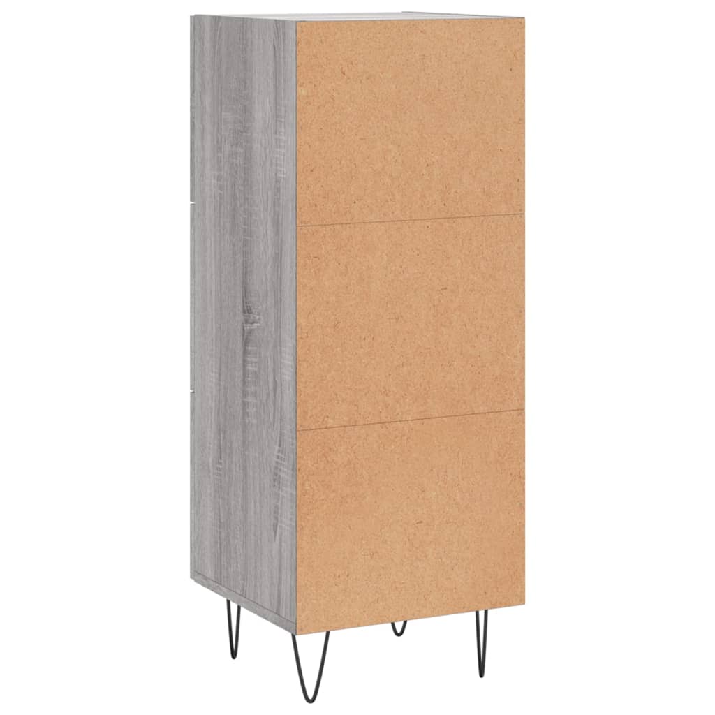Sideboard Grey Sonoma 34,5x34x90 cm Engineered Wood