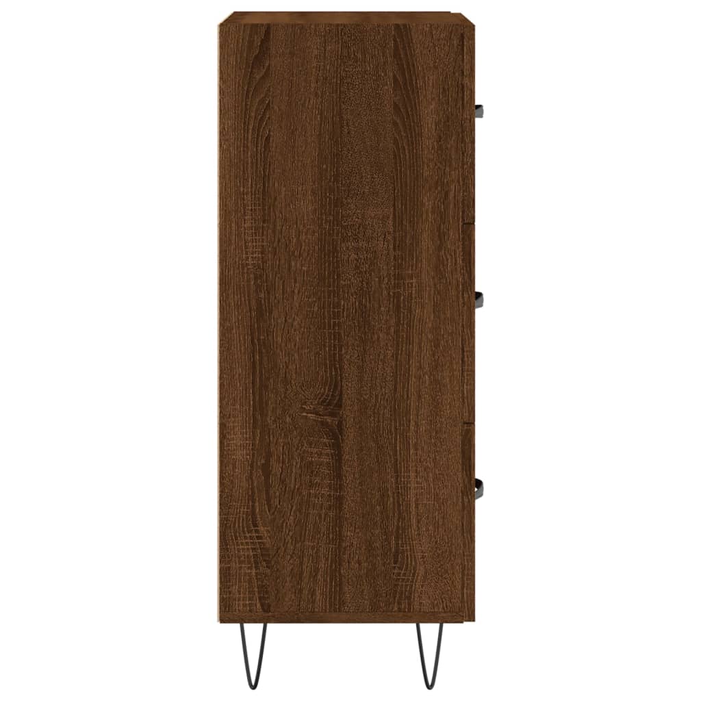 Sideboard Brown Oak 34,5x34x90 cm Engineered Wood
