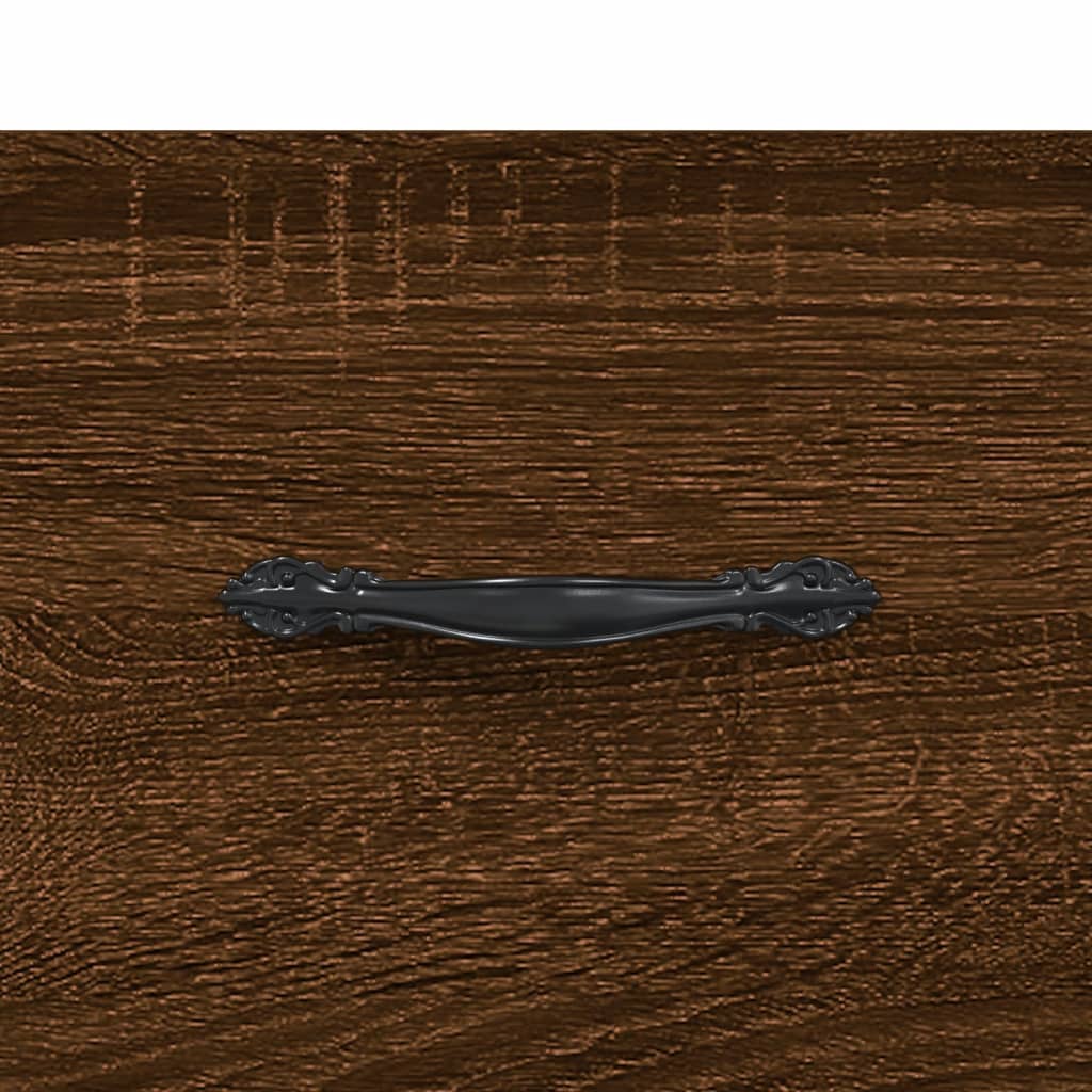 Sideboard Brown Oak 34,5x34x90 cm Engineered Wood