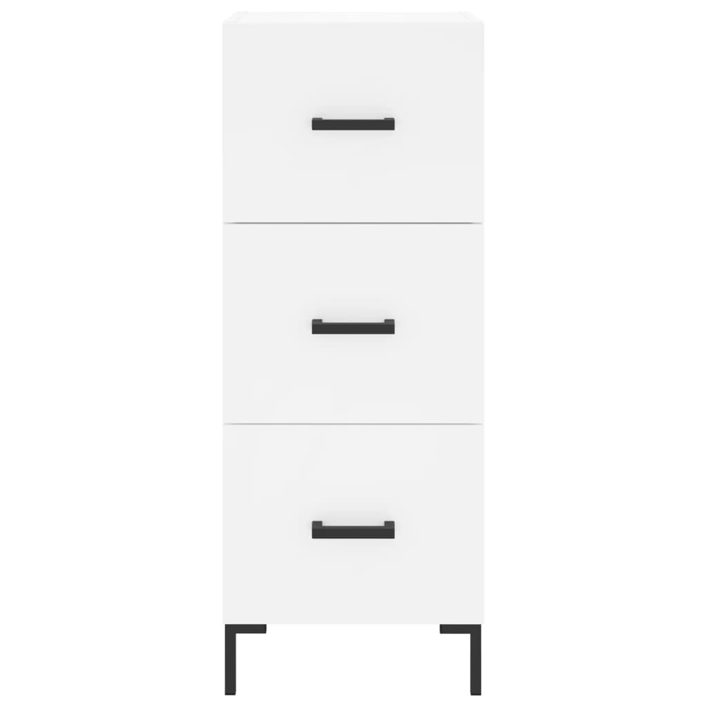 Sideboard White 34,5x34x90 cm Engineered Wood