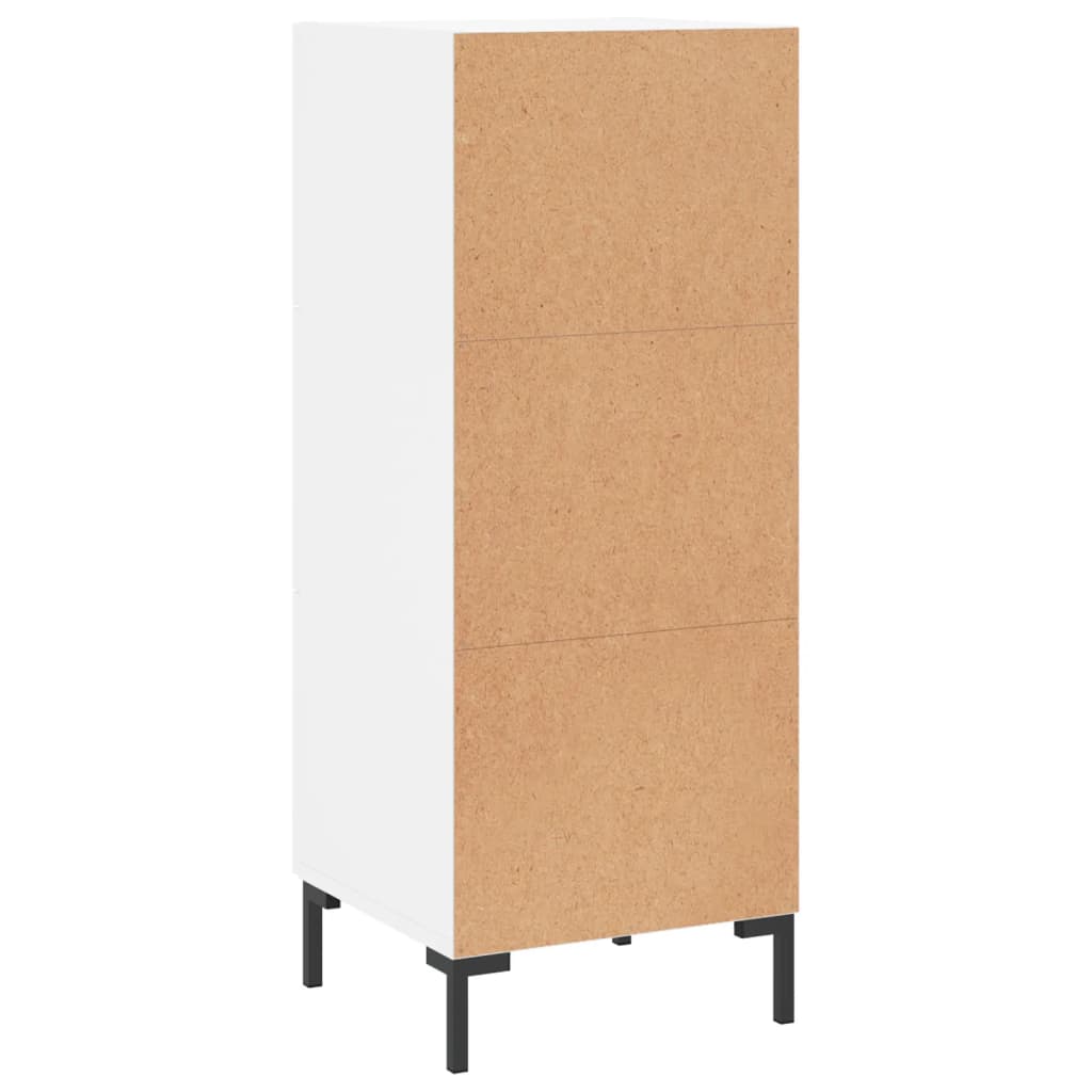 Sideboard White 34.5x34x90 cm Engineered Wood