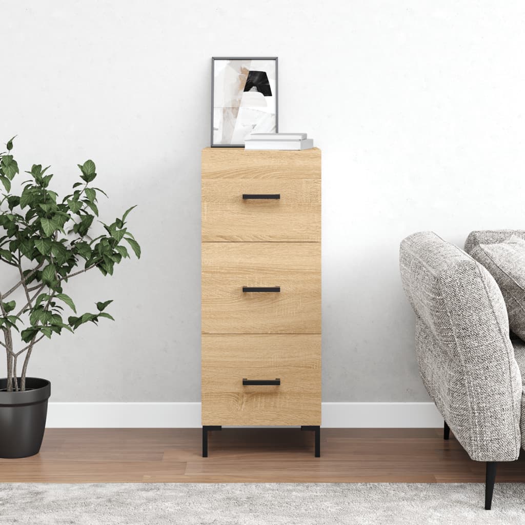 Sideboard Sonoma Oak 34,5x34x90 cm Engineered Wood