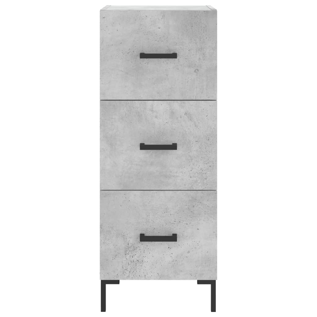 Sideboard Concrete Grey 34,5x34x90 cm Engineered Wood