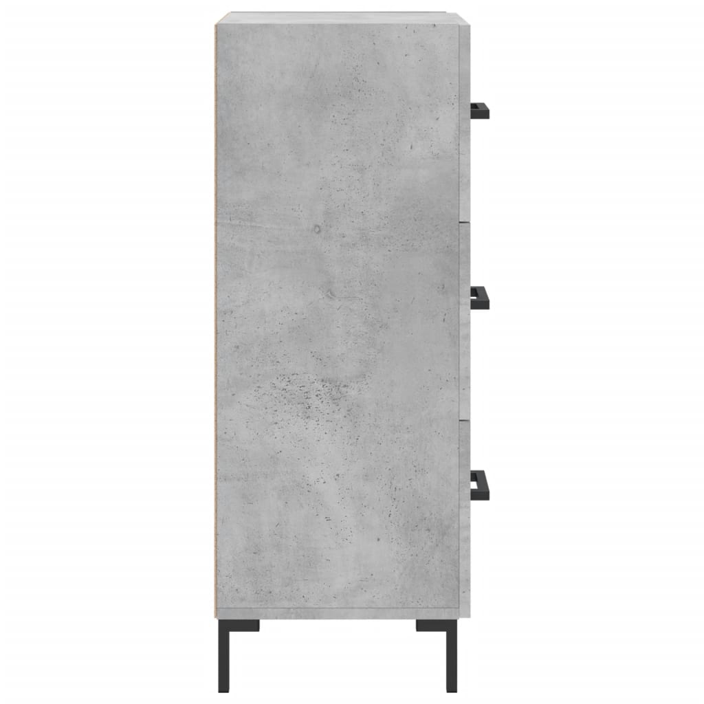 Sideboard Concrete Grey 34,5x34x90 cm Engineered Wood