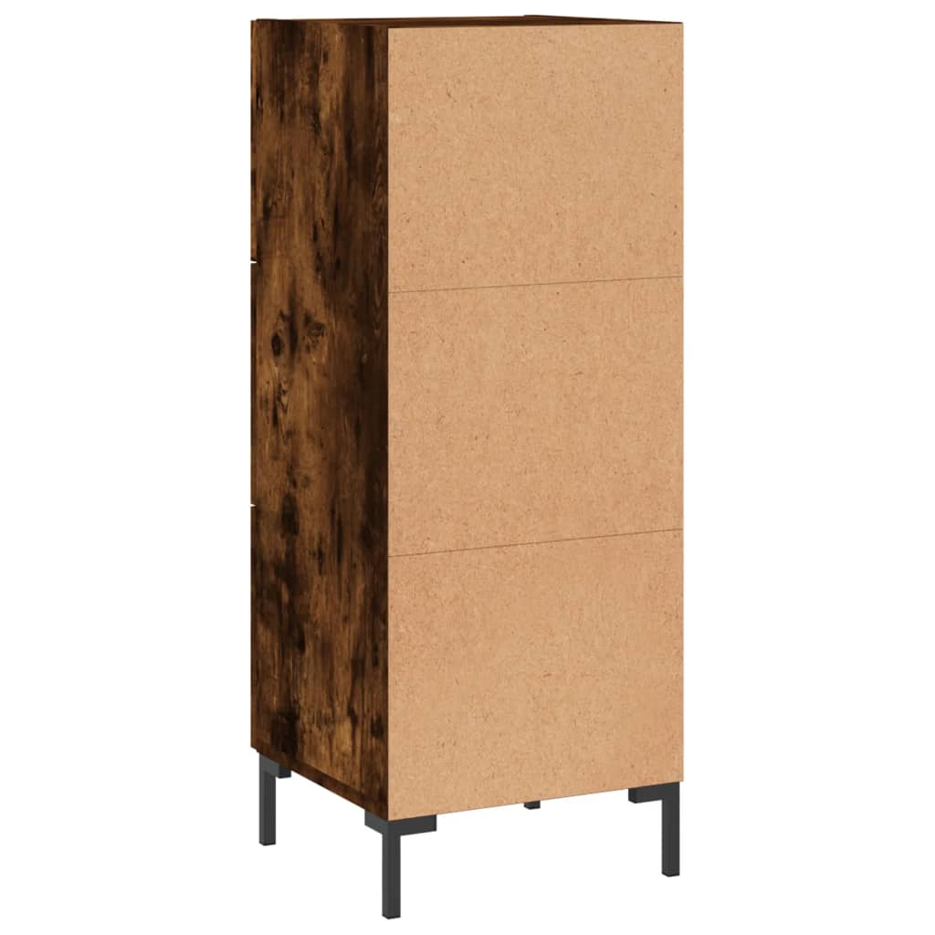 Sideboard Smoked Oak 34,5x34x90 cm Engineered Wood
