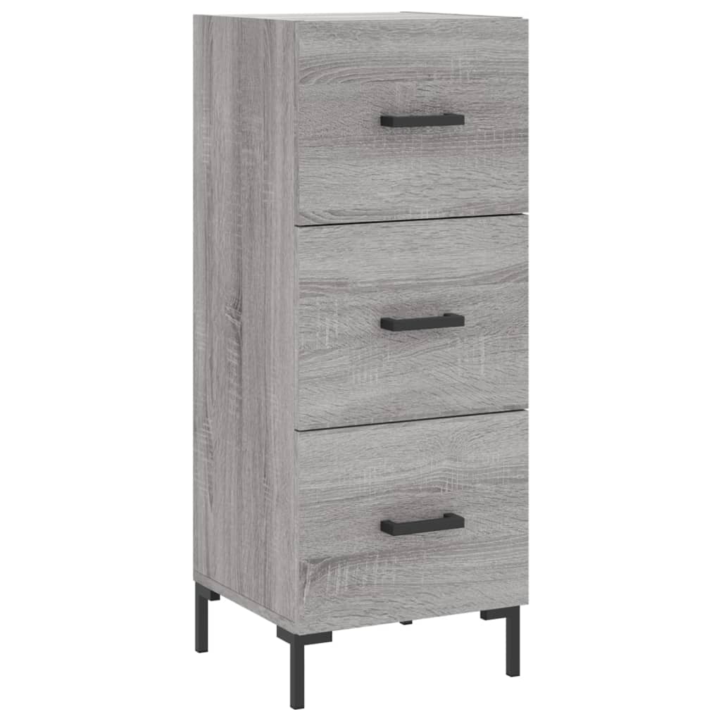 Sideboard Grey Sonoma 34,5x34x90 cm Engineered Wood