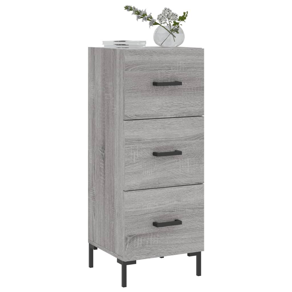 Sideboard Grey Sonoma 34,5x34x90 cm Engineered Wood