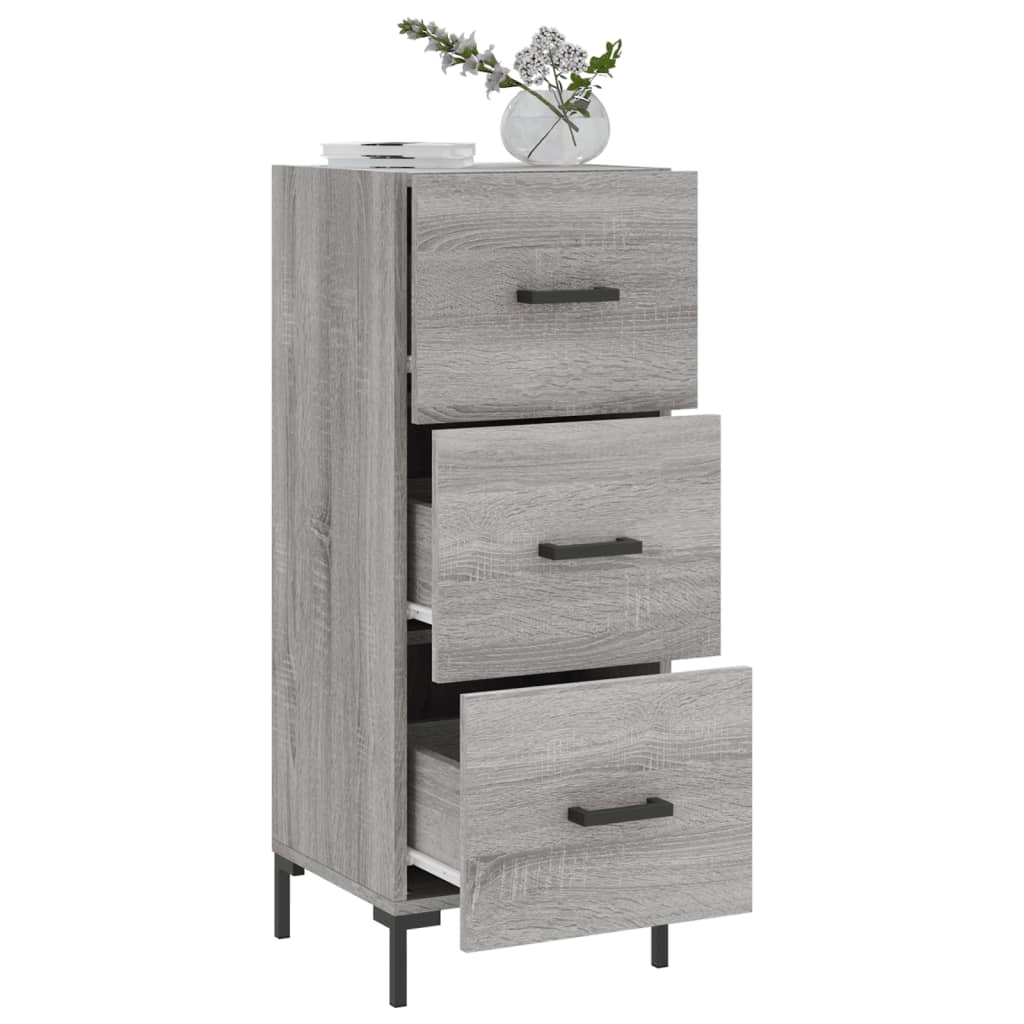 Sideboard Grey Sonoma 34,5x34x90 cm Engineered Wood