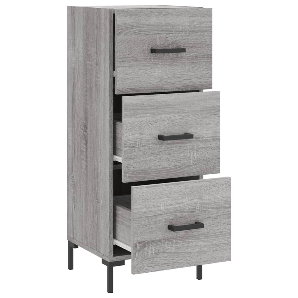 Sideboard Grey Sonoma 34,5x34x90 cm Engineered Wood