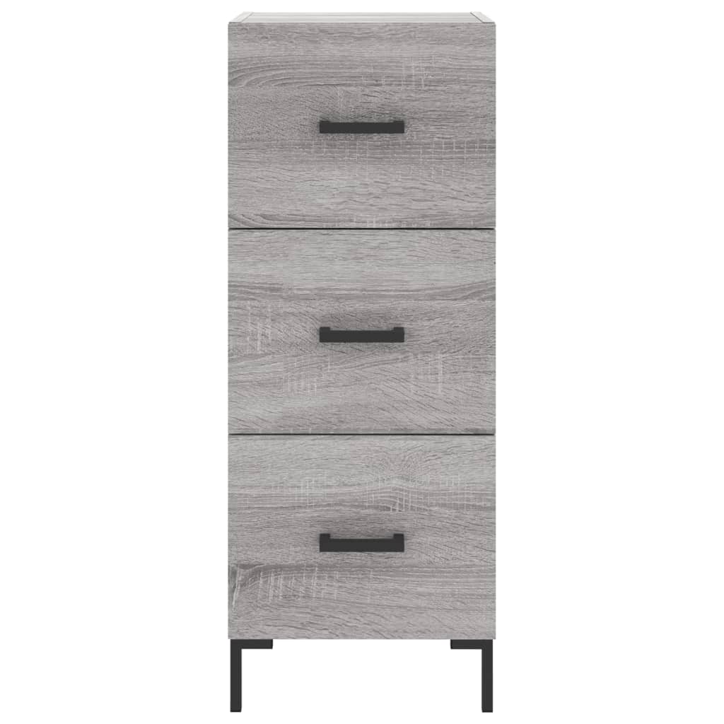 Sideboard Grey Sonoma 34,5x34x90 cm Engineered Wood