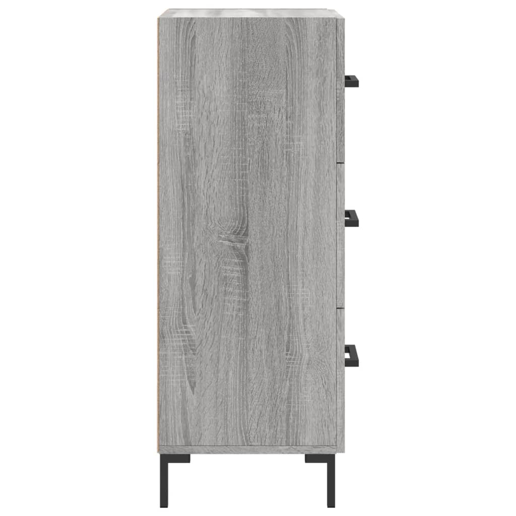 Sideboard Grey Sonoma 34,5x34x90 cm Engineered Wood