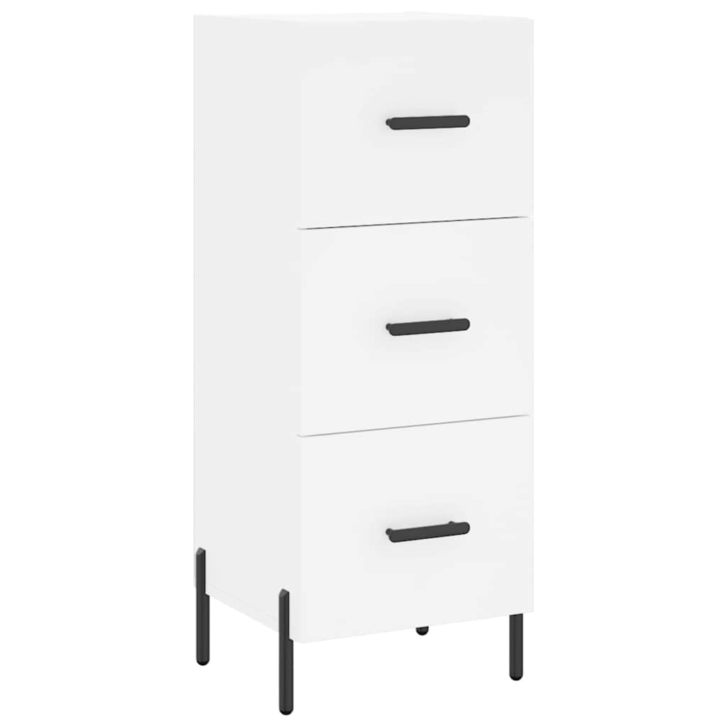 Sideboard White 34,5x34x90 cm Engineered Wood