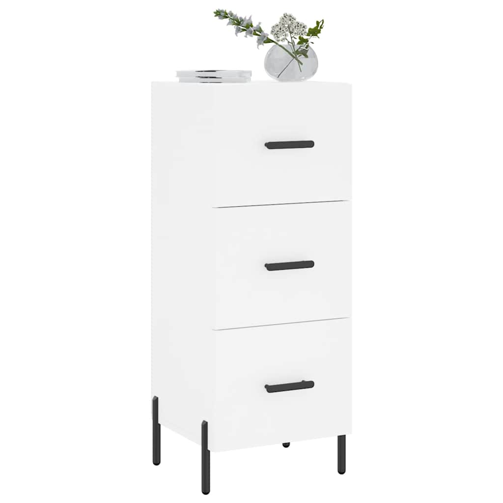 Sideboard White 34,5x34x90 cm Engineered Wood