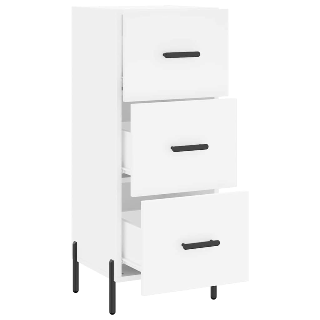 Sideboard White 34,5x34x90 cm Engineered Wood
