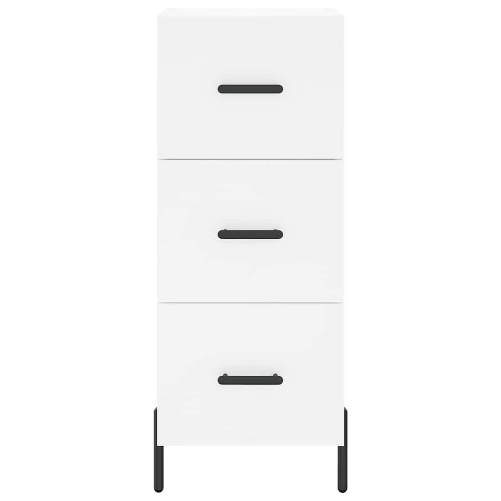 Sideboard White 34,5x34x90 cm Engineered Wood