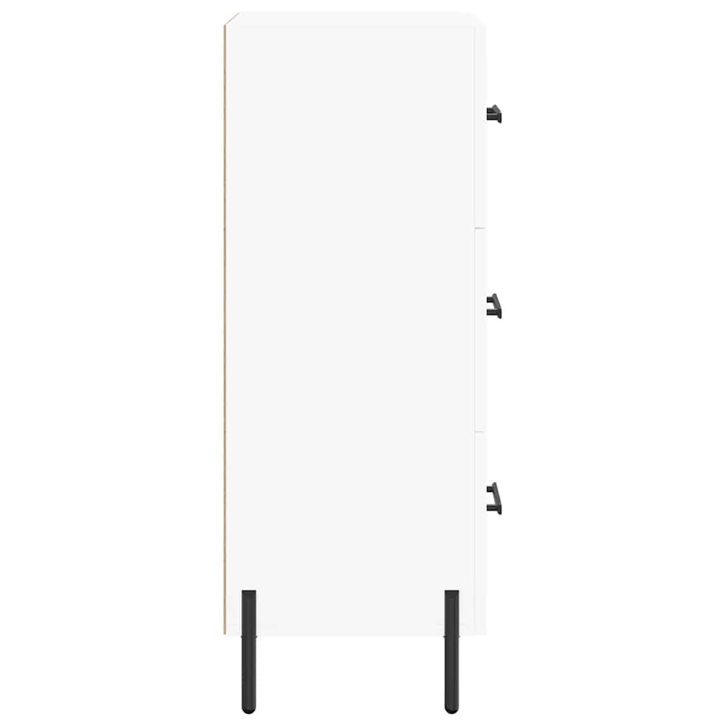 Sideboard White 34,5x34x90 cm Engineered Wood