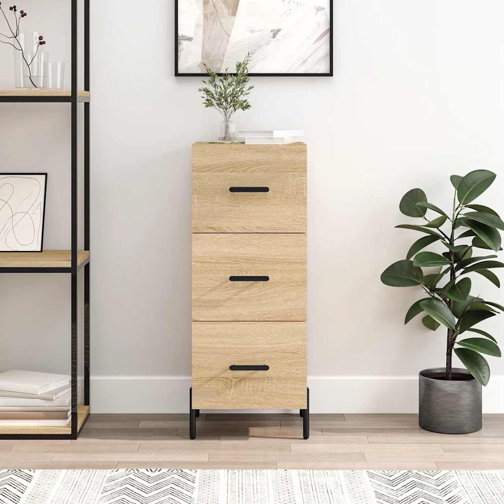 Sideboard Sonoma Oak 34,5x34x90 cm Engineered Wood