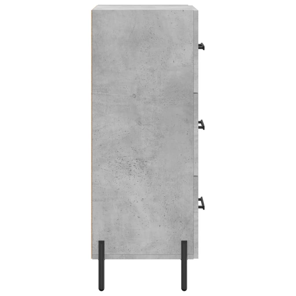 Sideboard Concrete Grey 34,5x34x90 cm Engineered Wood