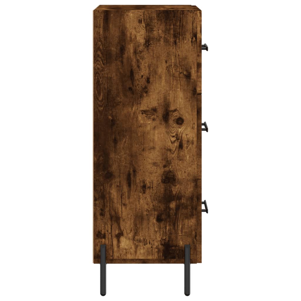 Sideboard Smoked Oak 34,5x34x90 cm Engineered Wood