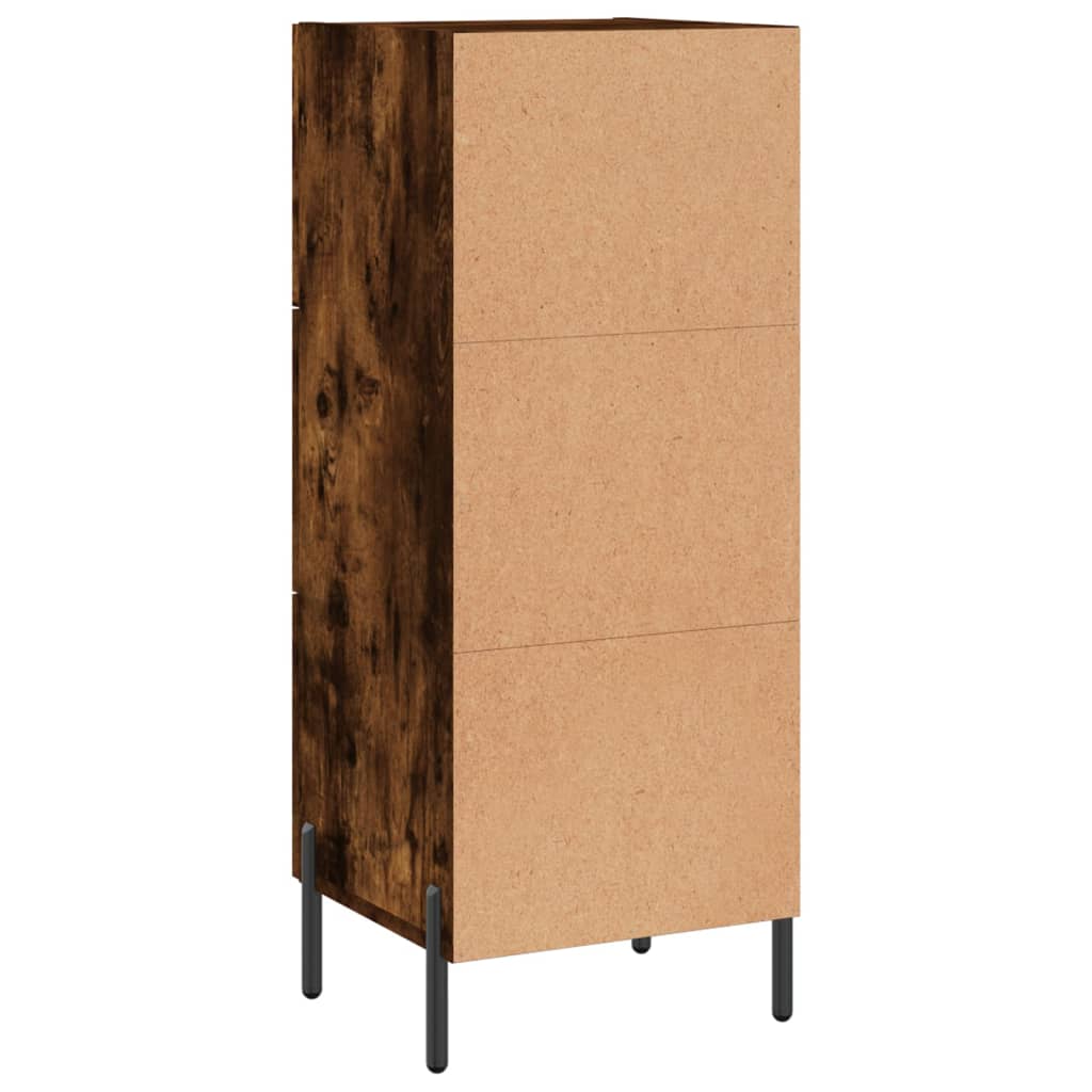 Sideboard Smoked Oak 34,5x34x90 cm Engineered Wood