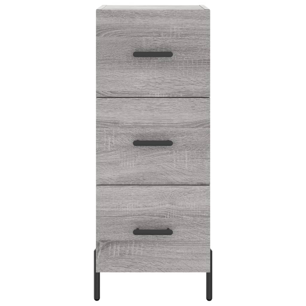 Sideboard Grey Sonoma 34,5x34x90 cm Engineered Wood