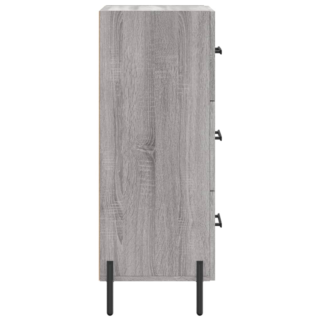 Sideboard Grey Sonoma 34.5x34x90 cm Engineered Wood