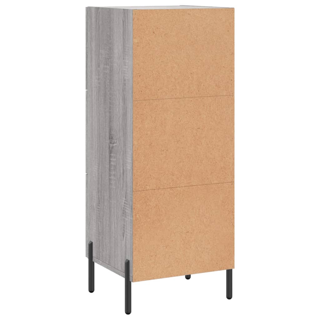 Sideboard Grey Sonoma 34.5x34x90 cm Engineered Wood