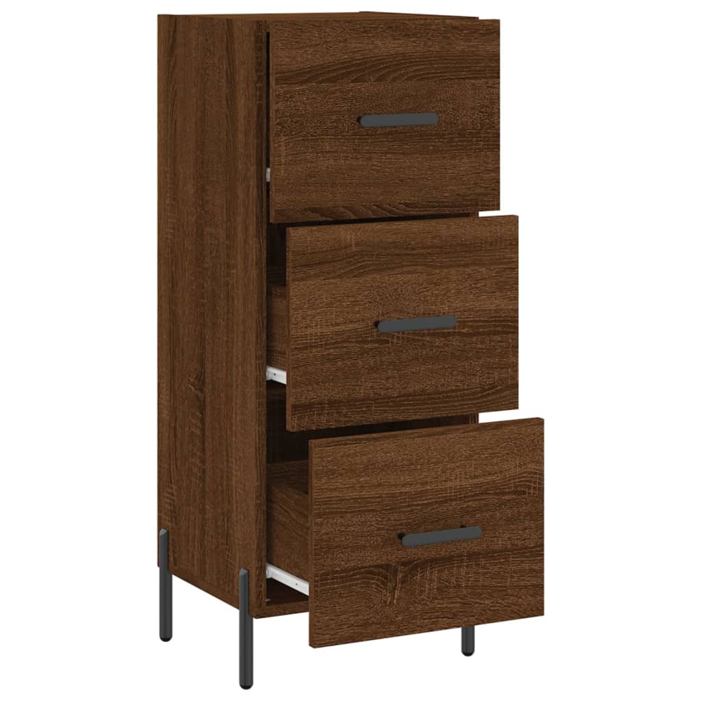 Sideboard Brown Oak 34.5x34x90 cm Engineered Wood