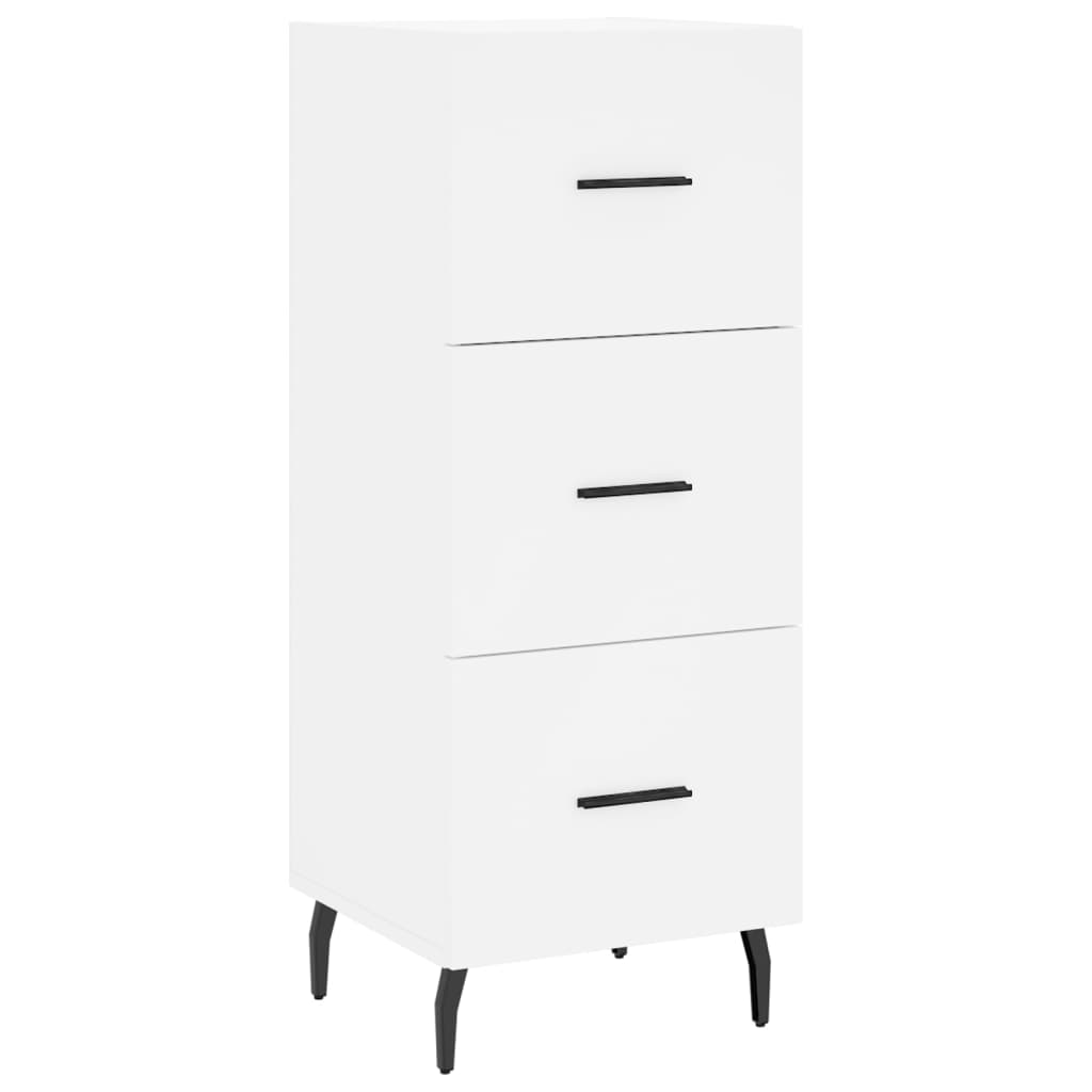 Sideboard White 34,5x34x90 cm Engineered Wood